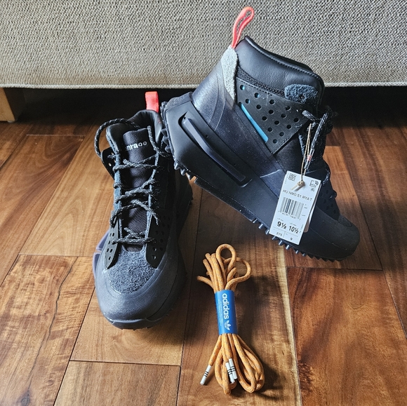 🩸NWT Adidas Pharrell HU NMD Shoes, sz 9.5 - Picture 7 of 11